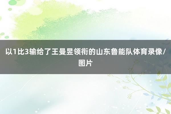 以1比3输给了王曼昱领衔的山东鲁能队体育录像/图片