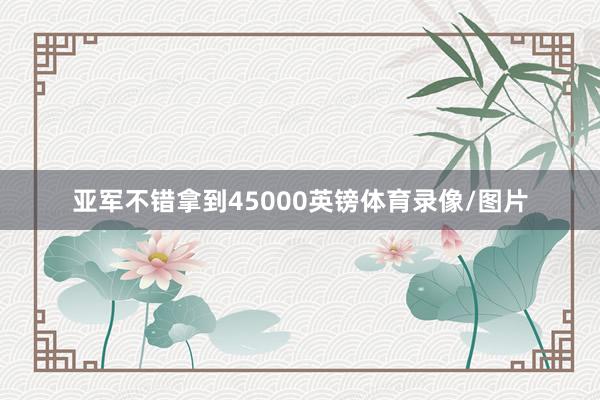 亚军不错拿到45000英镑体育录像/图片