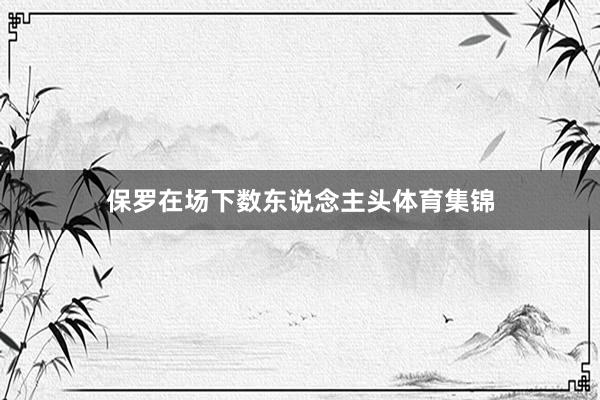 保罗在场下数东说念主头体育集锦