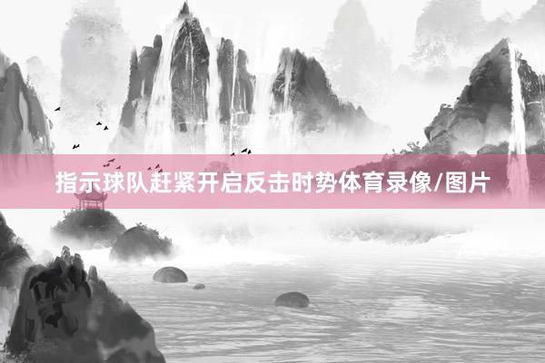 指示球队赶紧开启反击时势体育录像/图片