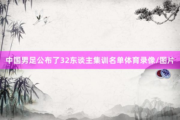 中国男足公布了32东谈主集训名单体育录像/图片