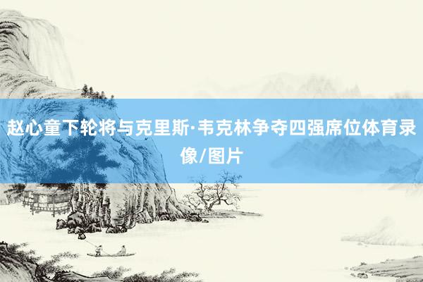 赵心童下轮将与克里斯·韦克林争夺四强席位体育录像/图片