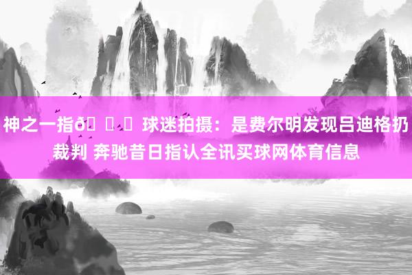 神之一指👈球迷拍摄：是费尔明发现吕迪格扔裁判 奔驰昔日指认全讯买球网体育信息