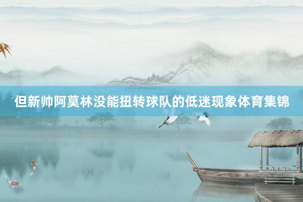 但新帅阿莫林没能扭转球队的低迷现象体育集锦