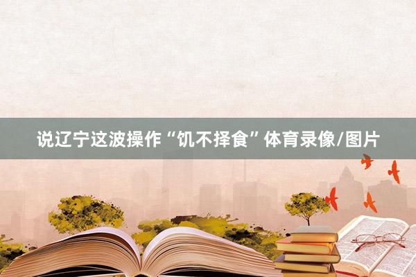 说辽宁这波操作“饥不择食”体育录像/图片