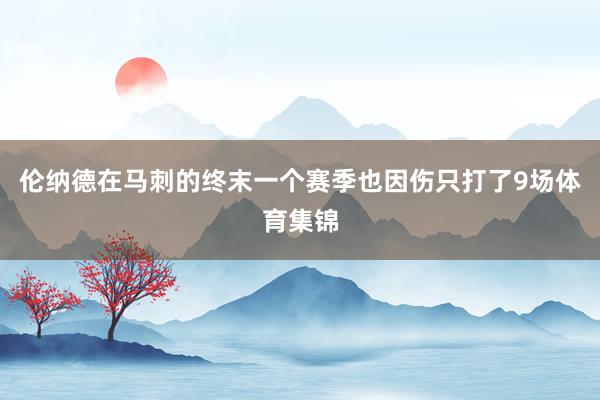伦纳德在马刺的终末一个赛季也因伤只打了9场体育集锦