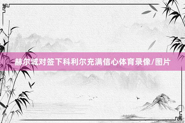 赫尔城对签下科利尔充满信心体育录像/图片