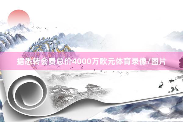据悉转会费总价4000万欧元体育录像/图片