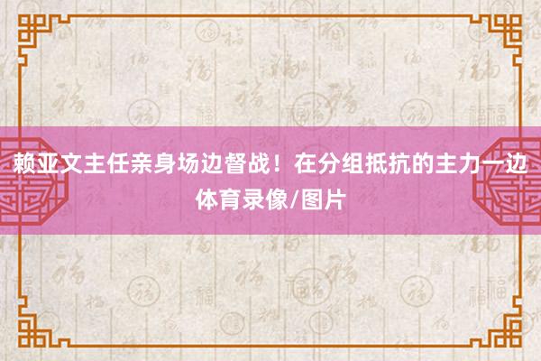 赖亚文主任亲身场边督战！在分组抵抗的主力一边体育录像/图片
