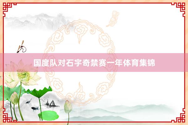 国度队对石宇奇禁赛一年体育集锦