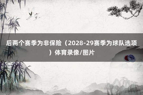 后两个赛季为非保险（2028-29赛季为球队选项）体育录像/图片