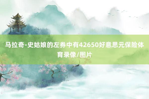 马拉奇-史姑娘的左券中有42650好意思元保险体育录像/图片