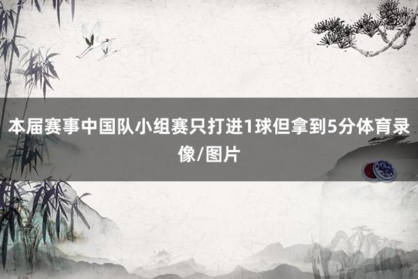 本届赛事中国队小组赛只打进1球但拿到5分体育录像/图片
