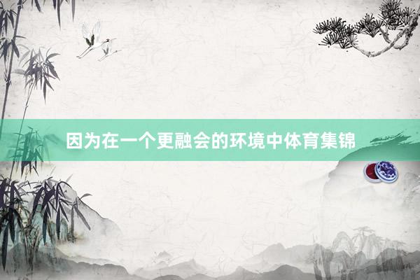 因为在一个更融会的环境中体育集锦