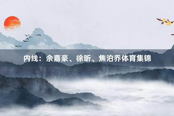 内线：余嘉豪、徐昕、焦泊乔体育集锦