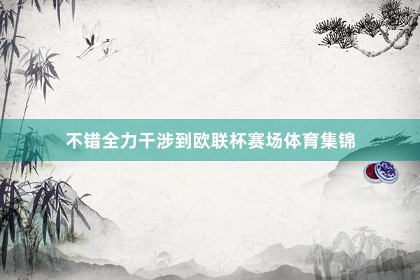 不错全力干涉到欧联杯赛场体育集锦