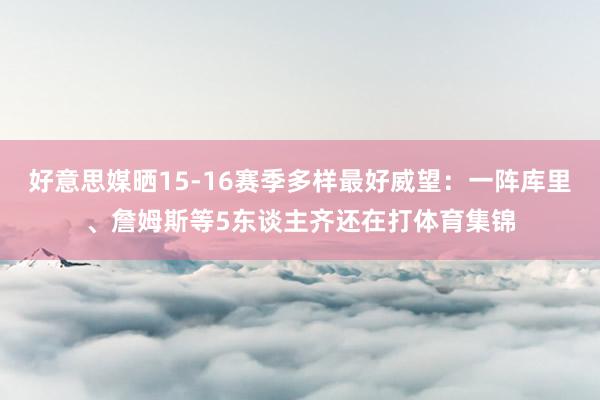 好意思媒晒15-16赛季多样最好威望：一阵库里、詹姆斯等5东谈主齐还在打体育集锦