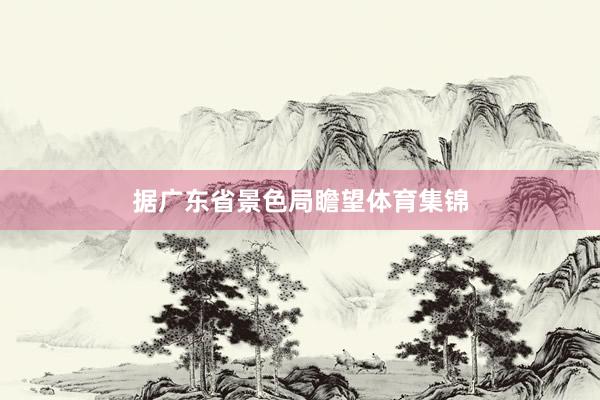 据广东省景色局瞻望体育集锦