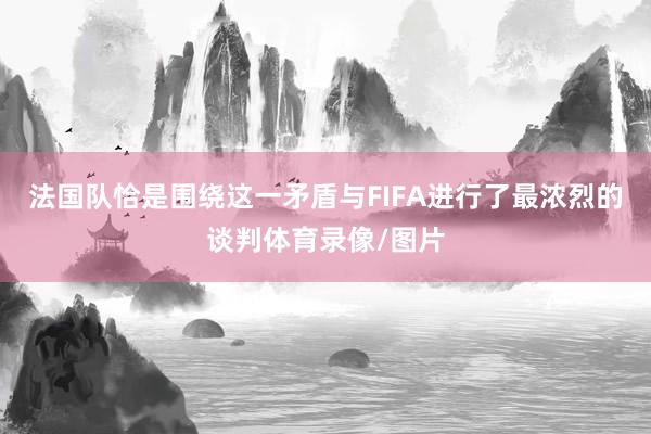 法国队恰是围绕这一矛盾与FIFA进行了最浓烈的谈判体育录像/图片